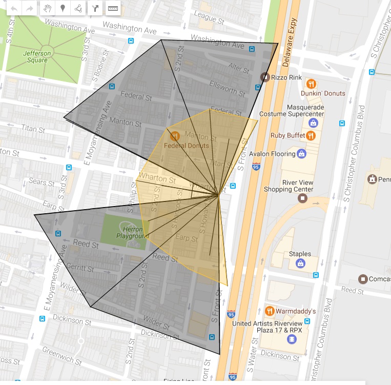 mapping 500ft and 1000ft